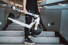 Foldable Electric Scooter w/18.6 Miles Max Operating Range & 15.5 mph Max Speed - White B2701P208228