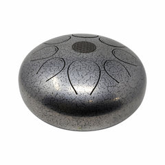 Rare Earth Gallery 25cm Pentatonic Steel Singing Drum -Silver W04d-NN