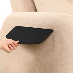 Versatile Pull Out Sofa Sleeper 3 in 1 with Wing Table & USB Charge, Beige Linen, Compact Design