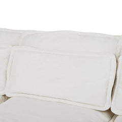 U_Style Double-Layer Cushion Modular Sofa, Freely Combinable, 4-Seater with Storage Function, Includes 4 Soft Cushions, Perfect for Living Rooms, Offices, and Apartments