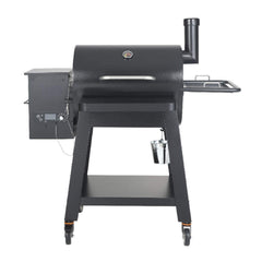 53" Heavy Duty Portable Wood Pellet BBQ Grill With Cart (SAK93641)