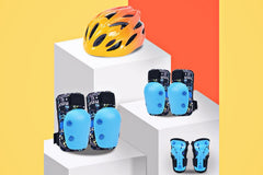 Beecool Bikes Safety Cycling Protective Gear Set: Helmet + Knee Pads (Included)