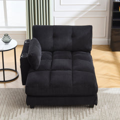 UNITED WE WIN Sleeper Sofa Couch Bed,Oversized Chaise Lounge Chair Cozy Cloud Couch