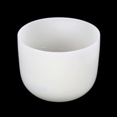 Rare Earth Gallery 10" Frosted Quartz Sound Bowl - A Note - Aligns Third-Eye Chakra FB10A-ELQ