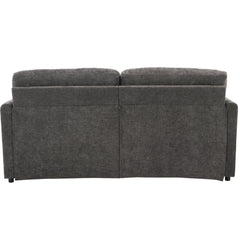 68.1' Cozy Upholstered Loveseat Sofa with Double Cushion Design, Grey Chenille