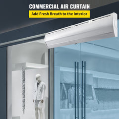 59" Heavy Duty Commercial Indoor Air Door Curtain, 965/1113CFM (98421603)