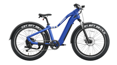 26' Step Over Electric Mountain Bike - Blue