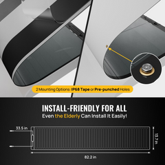 BougeRV 400W CIGS Solar Panel (Long with Adhesive) (100W*4pcs)