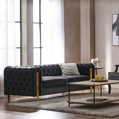 Mirod Comfy 3-seat Sofa with Tufted Back and Arm, Modern for Living Room
