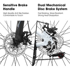 A27366 27 Inch Mountain Bike 21 Speed, Suspension Fork, Aluminum Frame Disc Brake, Mountain biking for both men and women.