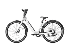 Electric Bike w/ 40 Miles Max Operating Range and 25 mph Max Speed - White