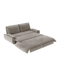 73.2' Queen Pull Out Sofa Bed,3-in-1 Convertible Sleeper Sofa,Multi-Functional Velvet Loveseat Bed,Grey(Old Sku:W1885S00051;New Sku:W1885S00229)