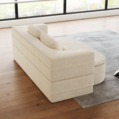 75''2-in-1 Foldable Sofa,Convertible Sleeper Foam Sofa Bed with Multi Functional Blanket, Corduroy Floor folding sofa bed,  Floor Sofa Lounge Sofa for Living Room Bedroom Lounge Studio
