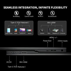 ReHisk RE-15.6FC - 15.6'' FHD 1080P Portable Monitor With Full Cover RE156FC