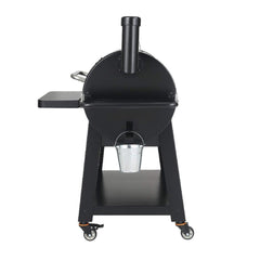 62" Heavy Duty Portable Wood Pellet BBQ Grill With Cart (SAK91308)