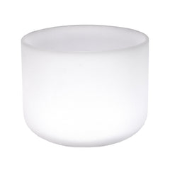 Rare Earth Gallery 8" Frosted Quartz Sound Bowl - A Note - Aligns Third-Eye Chakra ULA001-MXX