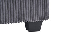 56.3 Inch Corduroy single sofa With  2 toss pillows and a ottoman ,Comfy Sofa- Deep Seat Couch for Living Room