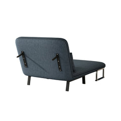 39″ Convertible Chair Bed, Tri-Fold Sofa Bed with Adjustable Backrest & Pillow, Leisure Chaise Lounge Couch with Sturdy Iron Frame for Home & Office, Comfortable Sleeper Chair