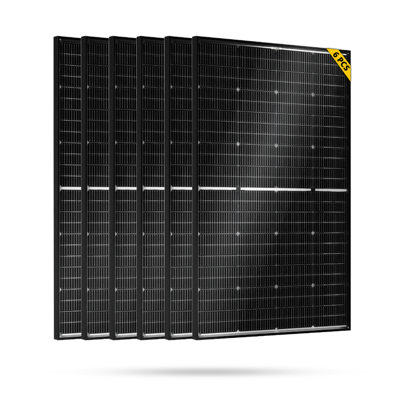 BougeRV N-Type 1200 Watts 16BB 12V/24V Bifacial Solar Panel