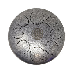 Rare Earth Gallery 30cm Pentatonic Steel Singing Drum - Metal Silver W05A-EF