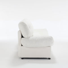 [VIDEO provided][New] Cloud Style Sofa, Teddy Velvet Fabric, Comfy Padded Cloud Couch for Living Room, Apartment