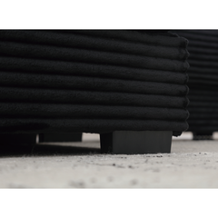 [NEW ARRIVED] [VIDEO PROVIDED] Oversized Two-Piece  Couches,  L Shaped Sofa, Corduroy, Right Chaise Daybed,with Armrests,Eight Throw Pillows,Corner Sofa,Easy To Assemble,  Black
