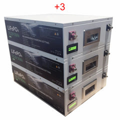 Full Battery Stackable LFP Battery (14"x13"x5", 50 Lbs)