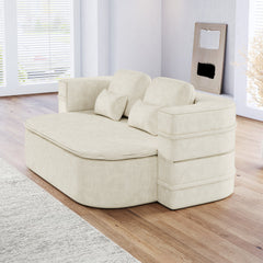 75''2-in-1 Foldable Sofa,Convertible Sleeper Foam Sofa Bed with Multi Functional Blanket, Chenille Floor folding sofa bed,  Floor Sofa Lounge Sofa for Living Room Bedroom Lounge Studio