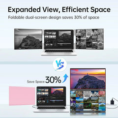 InnoView Foldable 15.6" Dual Portable Monitor-INVPM009-05B PM00905B