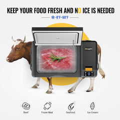 BougeRV CRPRO30 30 Quart Portable Fridge With 220Wh Power Station E0401-03003+E0404-02201