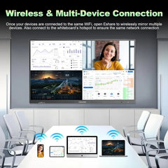 REHISK COOLHOOD 65" 4K Smart Whiteboard (Touchscreen, Android 13, Wireless Sharing, App Ecosystem) LT65D8
