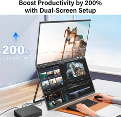 InnoView Foldable 23.8" Dual Monitor-INVPM609 PM609