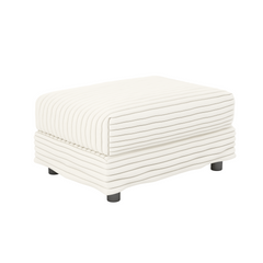 102.4 'Plush Corduroy 4-Seat Sofa,Modern Comfy Upholstered Sofa Cloud Couch,Deep Seat Couches with Soft Pillows and Movable Ottoman,Convertible Sofa Lounge Chair,for Living Room,Apartment,Office,Beige