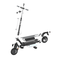 Foldable Electric Scooter w/ 50 Miles Max Operating Range & 20 mph Max Speed - Black B2701P208229