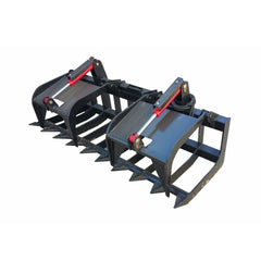 74" Premium Heavy Duty Skid Steer Root Grapple Bucket Attachment (94621873)