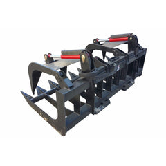 74" Premium Heavy Duty Skid Steer Root Grapple Bucket Attachment (94621873)