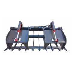 74" Premium Heavy Duty Skid Steer Root Grapple Bucket Attachment (94621873)