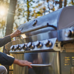Monument Grills 77352 | Full Stainless Propane Gas Grill with Free Rotisserie Kit