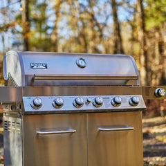 Monument Grills 77352 | Full Stainless Propane Gas Grill with Free Rotisserie Kit