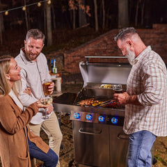 Monument Grills 77352 | Full Stainless Propane Gas Grill with Free Rotisserie Kit