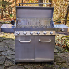 Monument Grills 77352 | Full Stainless Propane Gas Grill with Free Rotisserie Kit