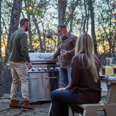 Monument Grills 77352 | Full Stainless Propane Gas Grill with Free Rotisserie Kit