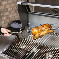 Monument Grills 77352 | Full Stainless Propane Gas Grill with Free Rotisserie Kit