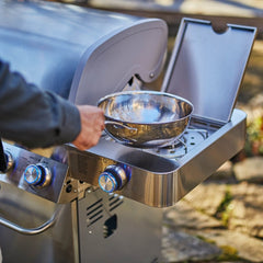 Monument Grills 77352 | Full Stainless Propane Gas Grill with Free Rotisserie Kit