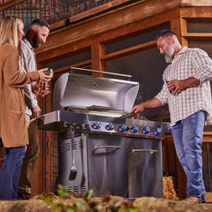 Monument Grills 77352 | Full Stainless Propane Gas Grill with Free Rotisserie Kit