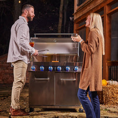 Monument Grills 77352 | Full Stainless Propane Gas Grill with Free Rotisserie Kit