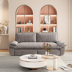 73.2' Queen Pull Out Sofa Bed,3-in-1 Convertible Sleeper Sofa,Multi-Functional Velvet Loveseat Bed,Grey(Old Sku:W1885S00051;New Sku:W1885S00229)