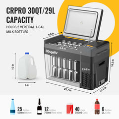 BougeRV CRPRO30 30 Quart Portable Fridge With 220Wh Power Station E0401-03003+E0404-02201