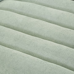 Modern Chaise Lounge Sofa Bed with Adjustable Backrest and LED Light Strip, Green Chenille Upholstered, 57.1 Inches