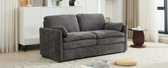 68.1' Cozy Upholstered Loveseat Sofa with Double Cushion Design, Grey Chenille